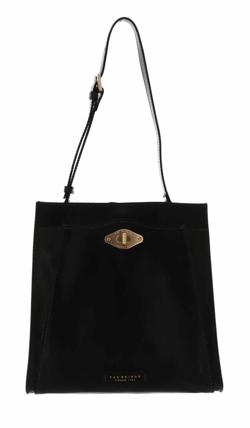 Thumbnail - The Bridge Barbara Hobo Bag Schultertasche Tirol Grün/Gold