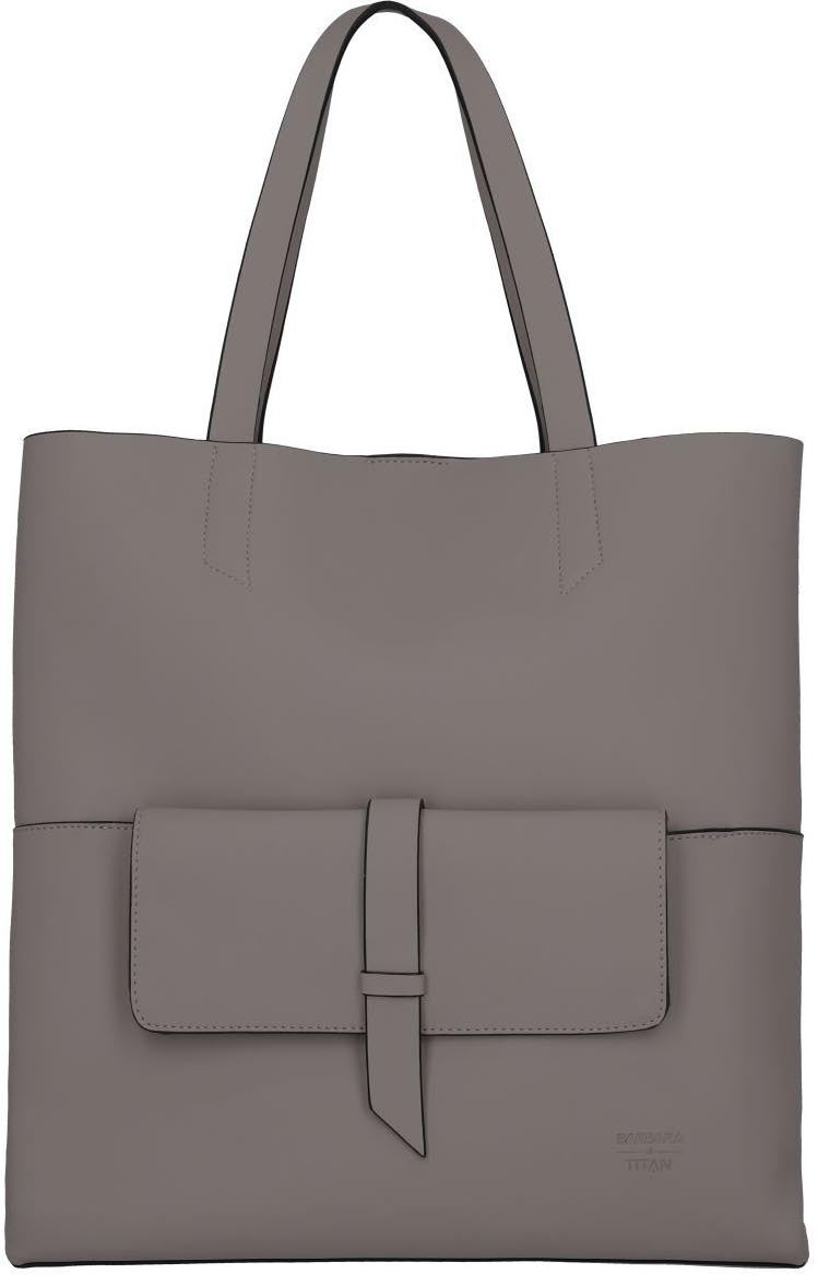 Barbara Pure Shopper 37cm Grey