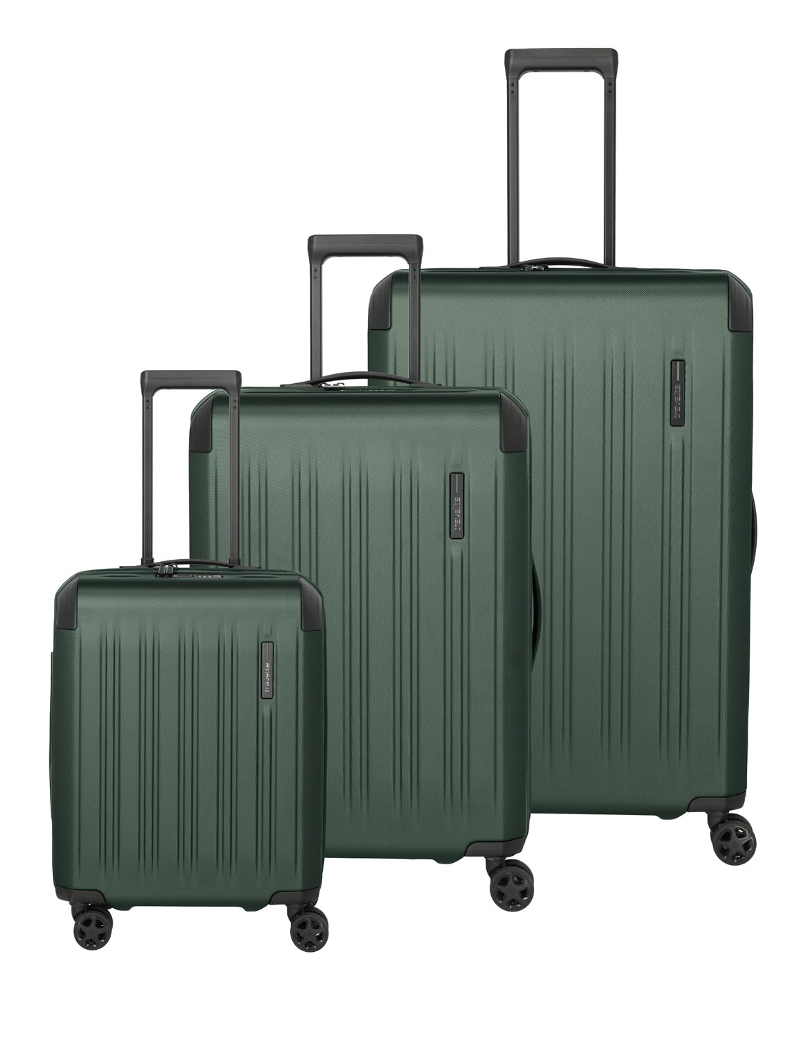 Travelite DYNAMIIC 3-tlg. Koffer-Set, L erw./ M erw./ S erw. Grün