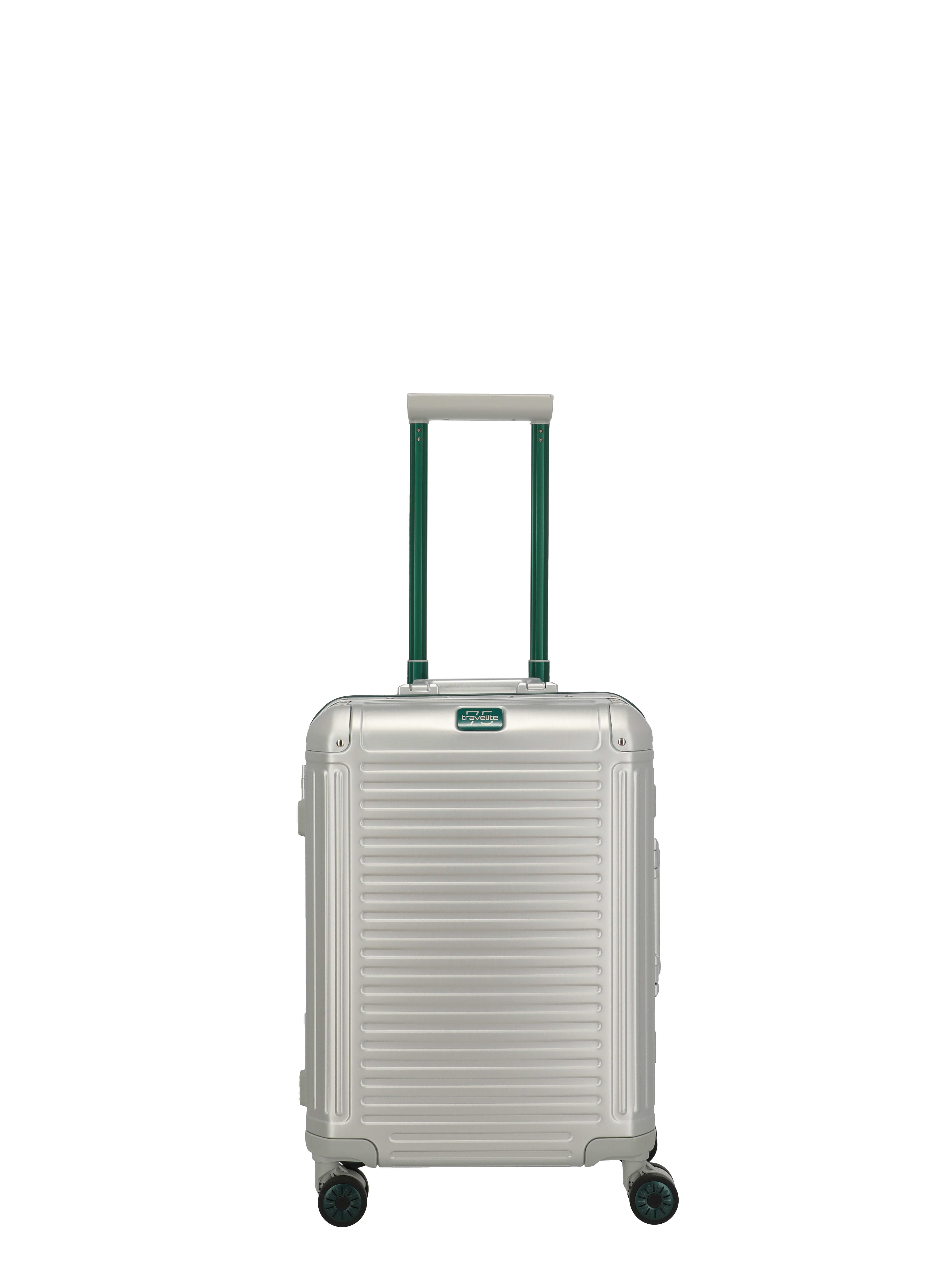 Travelite Next 75 Jahre Edition Trolley S 4-Rad Silber-Grün
