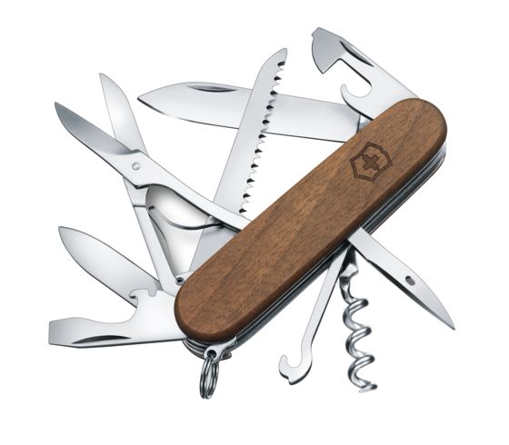 Thumbnail - Victorinox Huntsman Wood, 13 Funktionen, Mittleres Taschenmesser Braun