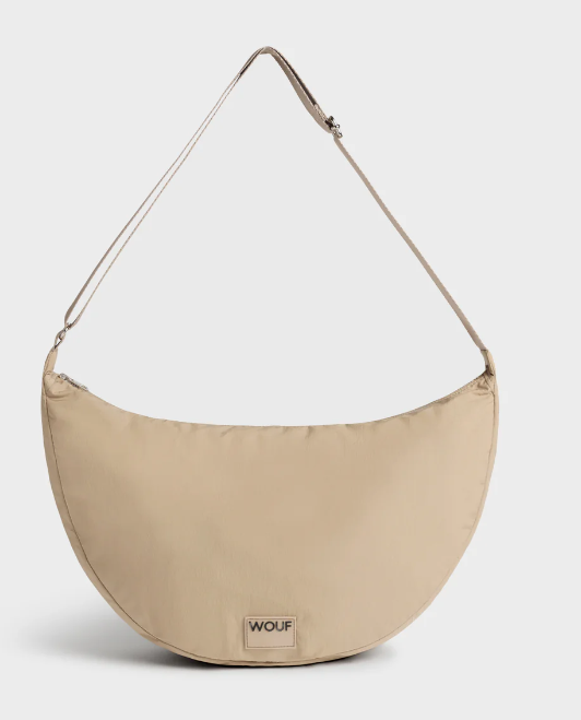 Thumbnail - Wouf Downtown Large Crossbody Bag Oatmilk