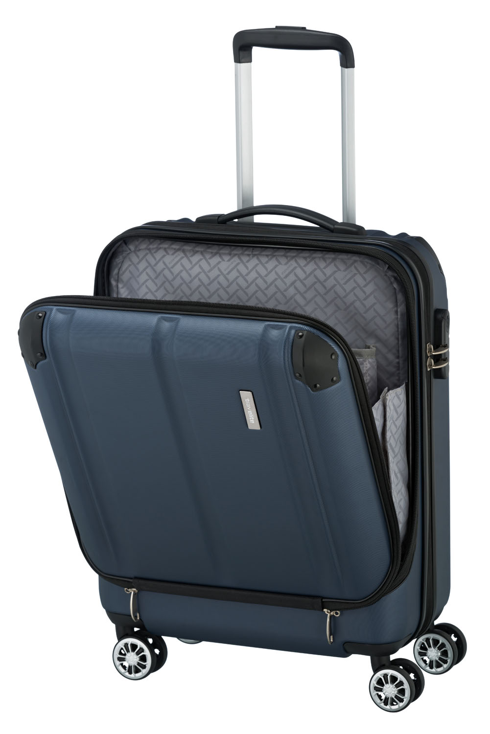 Travelite City Trolley S+ 4R 55cm mit Vortasche marine | jetzt online ...