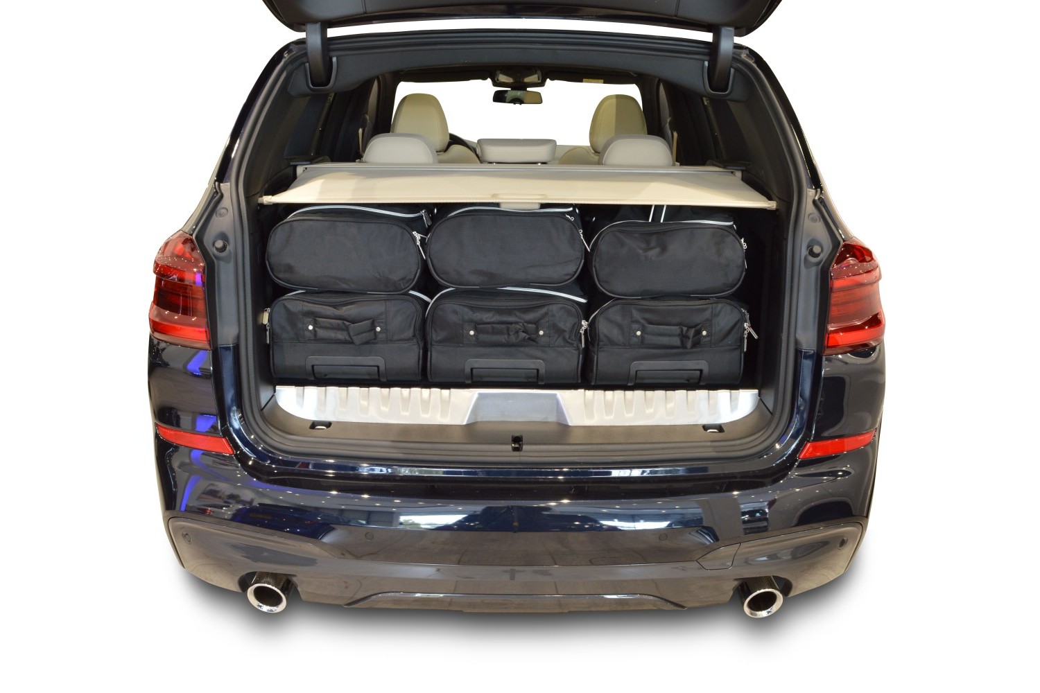 KJUST Dedizierte Kofferraumtaschen 4 STK Set kompatibel mit BMW X3 G01 2017 