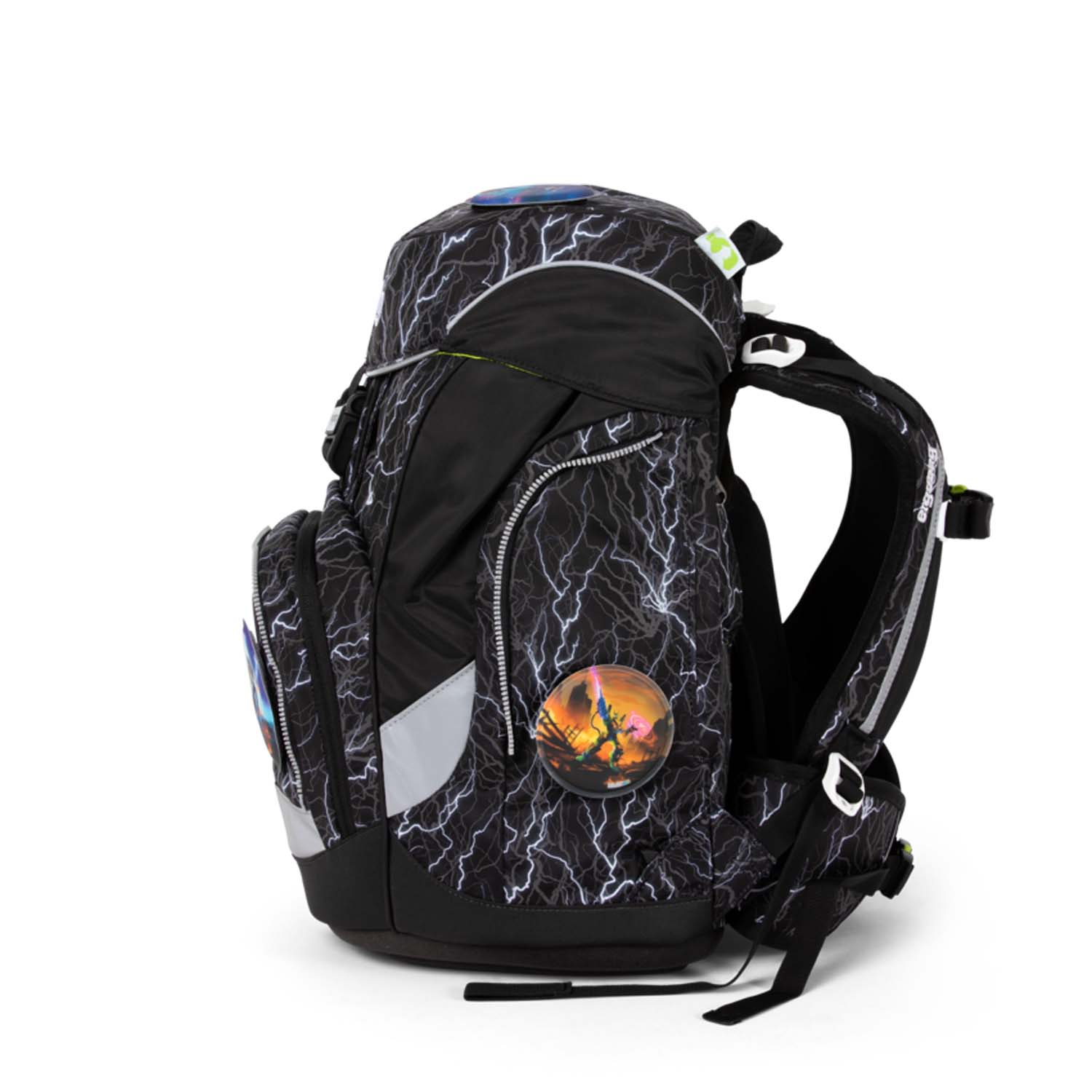 ergobag pack REFLEX GLOW-Edition, Schulrucksack-Set, 6-tlg. Super